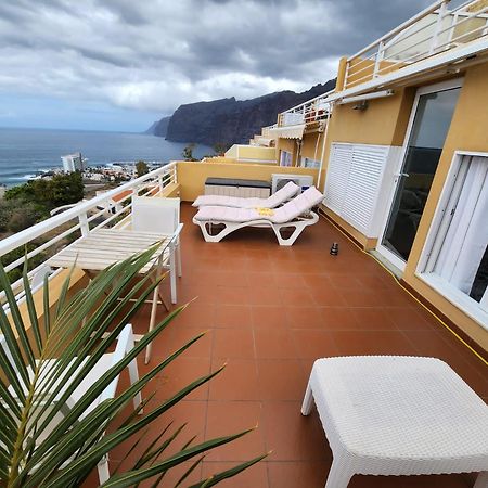 Ferienwohnung Los Gigantes,Huge Terrace,Sea View,Air Conditioning Puerto de Santiago  Exterior foto