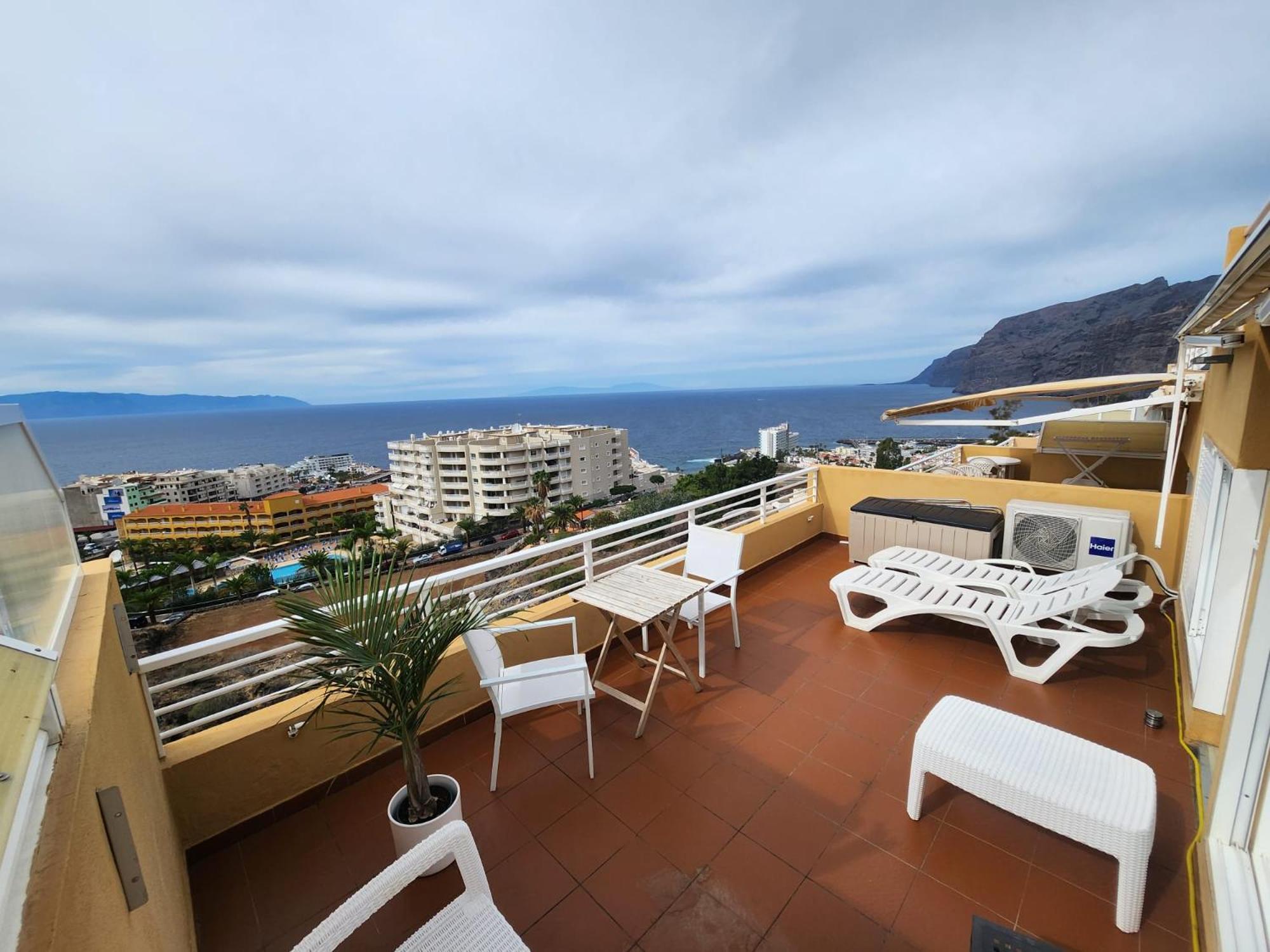Ferienwohnung Los Gigantes,Huge Terrace,Sea View,Air Conditioning Puerto de Santiago  Exterior foto
